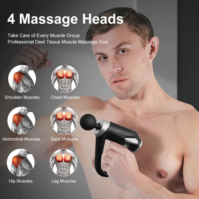 Pistol Mini Massager, 4 Head Handheld Electric Massagers, Household Mini Fascia Gun Vibration Muscle Massager, Rechargeable Handheld Muscle Massager, Fascia Massager Neck Body Massager, Portable Body Massager Gun Pistol Mini Massager, 4 Head Handheld Electric Massagers, Household Mini Fascia Gun Vibration Muscle Massager, Rechargeable Handheld Muscle Massager, Fascia Massager Neck Body Massager, Portable Body Massager Gun